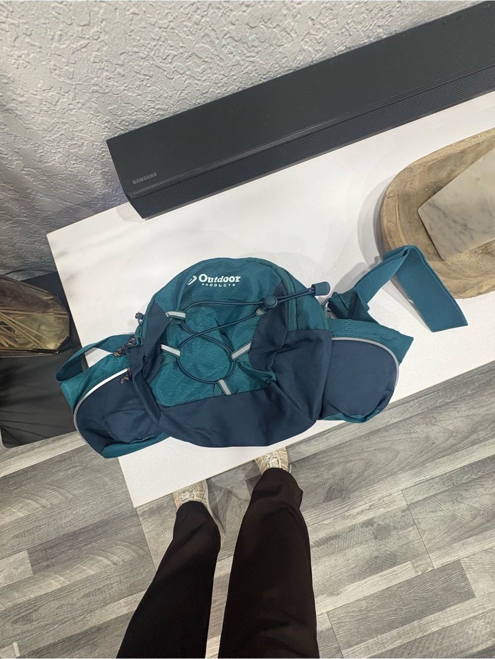 Outdoor Products Teal and Navy Belt Bag